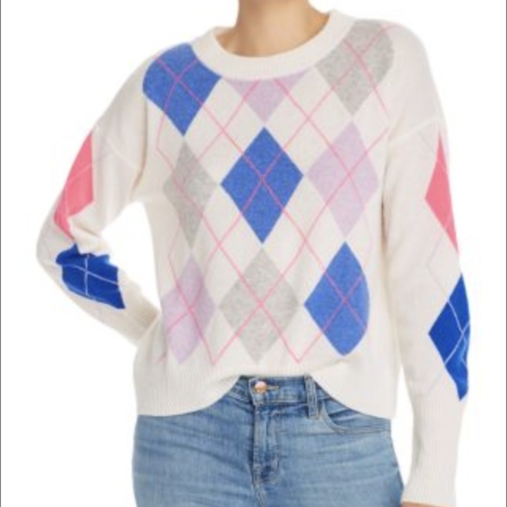 nwt AQUA CASHMERE bloomingdale's exclusive sweater M